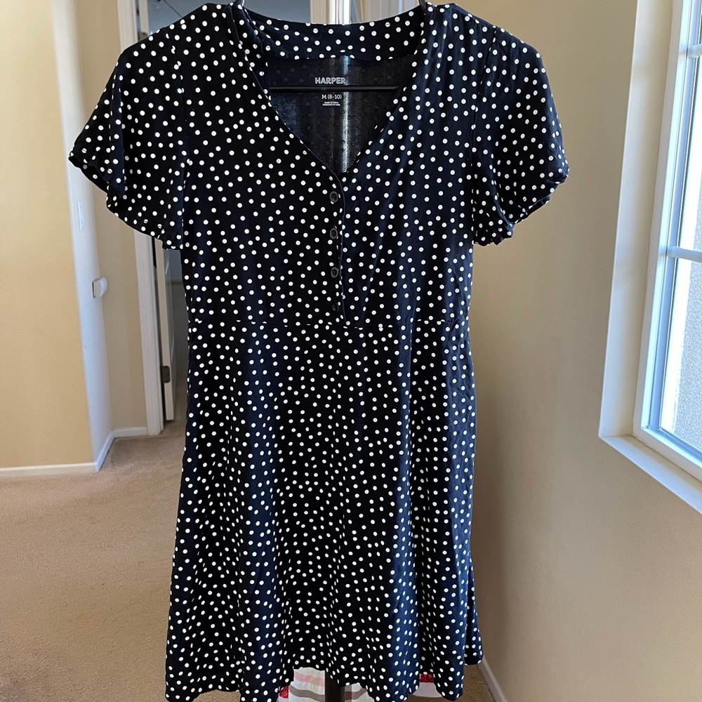 Harper M 8-10polka dot dress